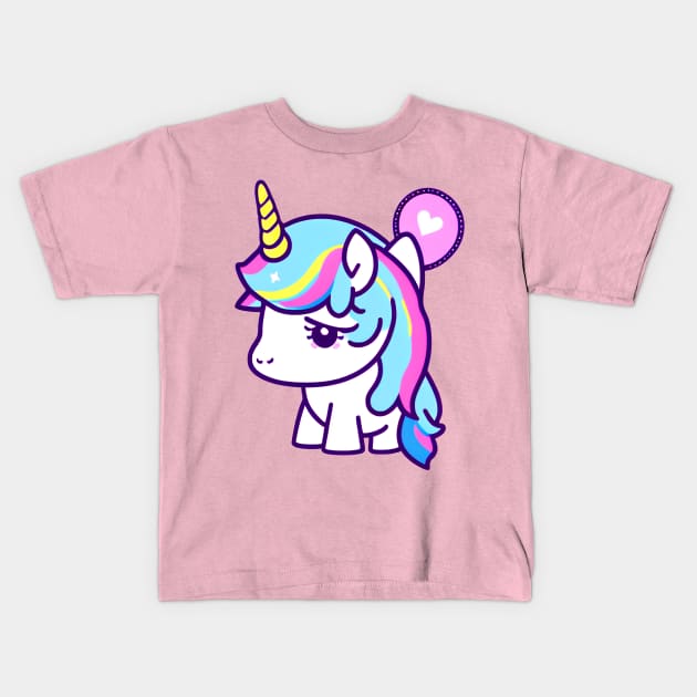 A CUTE KAWAI Unicorn Kids T-Shirt by mmamma030